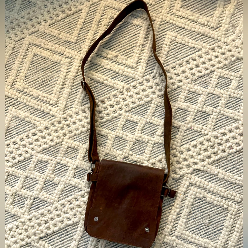 Adrian Klis Buffalo Leather Messenger Bag